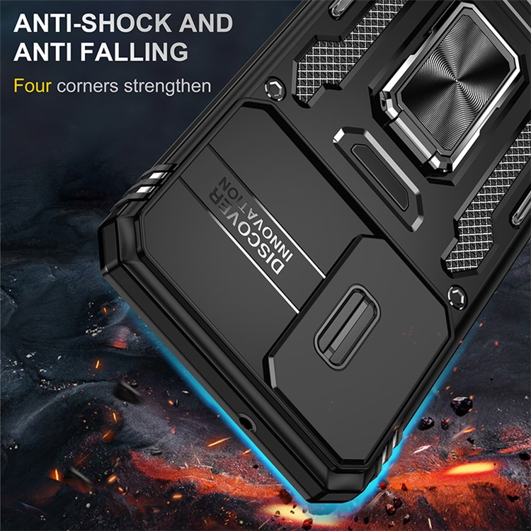 OEM Mobilskal till Galaxy S23 Plus Ringhållare Armor - Svart