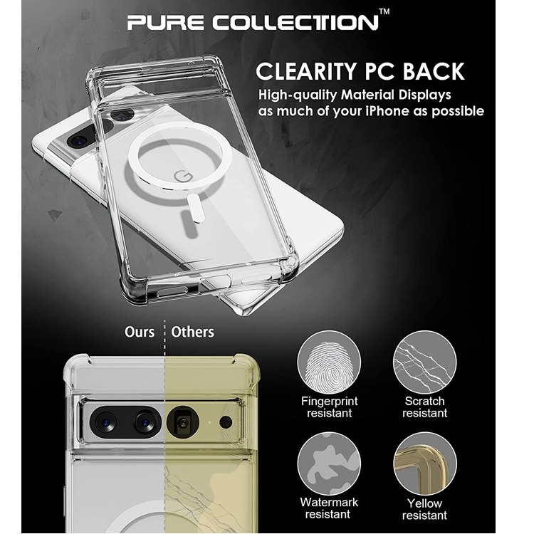 A-One Brand Google Pixel 7 Pro Mobilskal Magsafe Slim Fit - Transparent