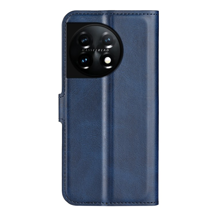 OEM OnePlus 11 5G Plånboksfodral Calf Texture Flip - Blå