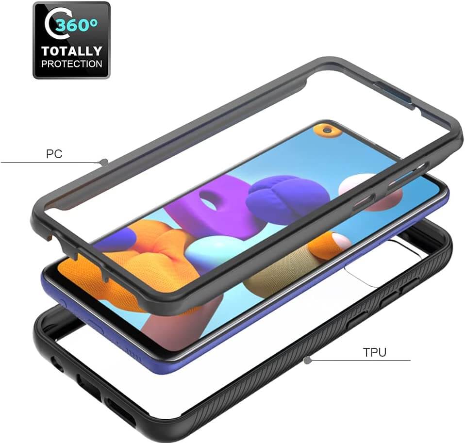 Tech-Protect Tech-Protect Defense360 Galaxy A21s - Svart