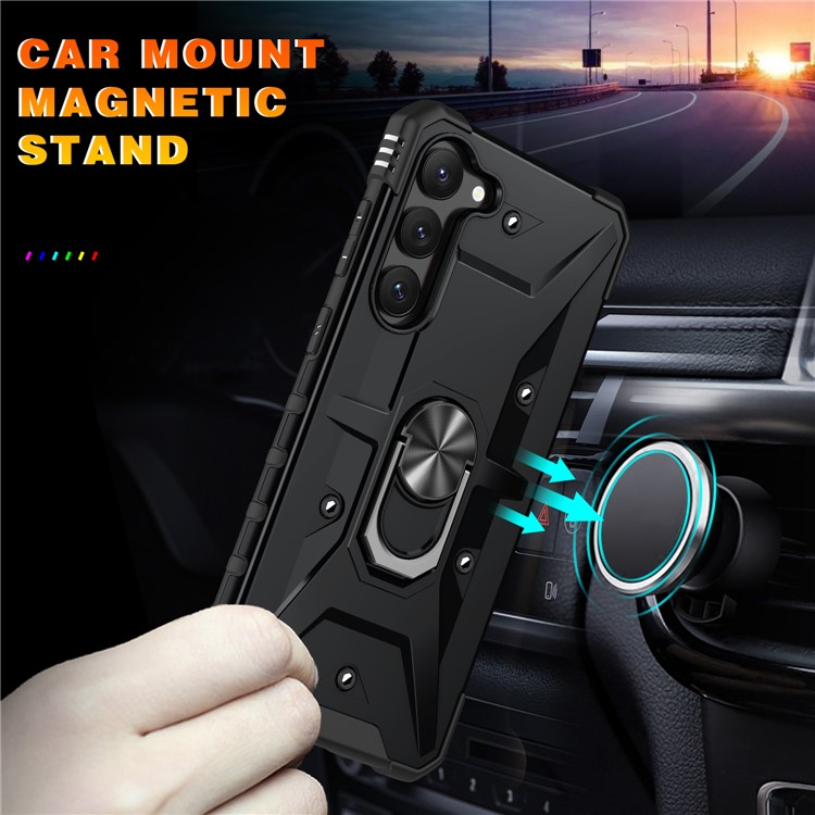 OEM Mobilskal till Galaxy S23 Plus Ringhållare Military - Svart