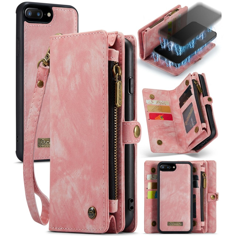 Caseme Caseme iPhone 7/8 Plus Plånboksfodral Detachable - Rosa