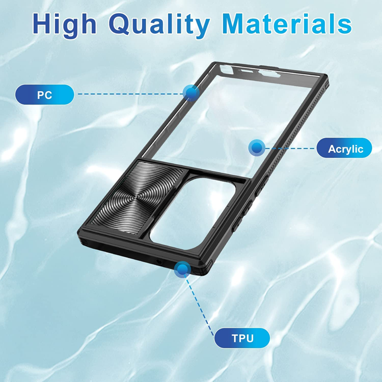 OEM Mobilskal till Galaxy S22 Ultra Kamera Slider - Svart