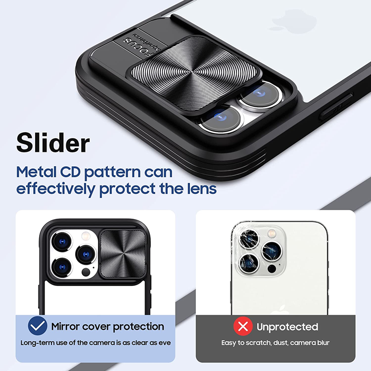 OEM Mobilskal till iPhone 7/8 Plus 360 Kamera Slider - Svart