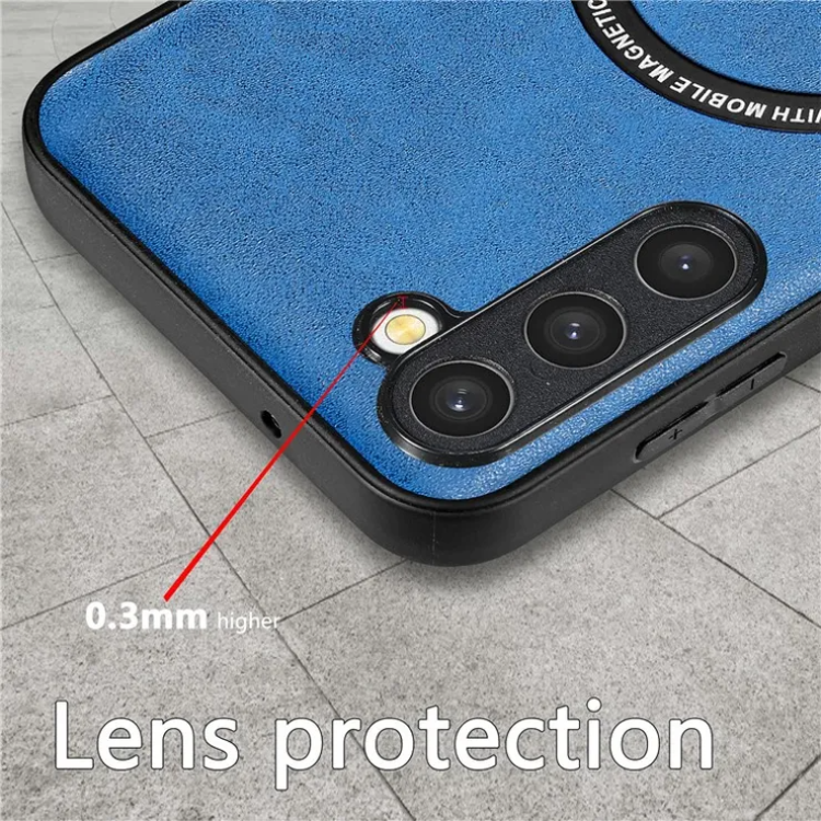 OEM Mobilskal till Galaxy S23 Magsafe PU-Läder - Röd