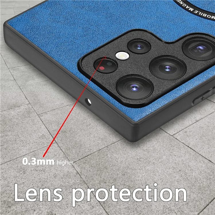 OEM Mobilskal till Galaxy S23 Ultra Magsafe PU-Läder - Brun