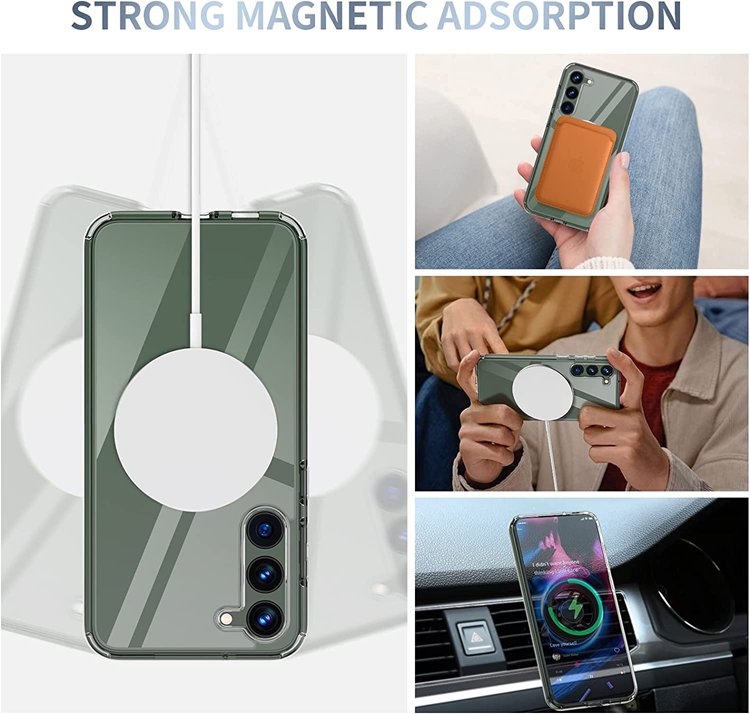 OEM Mobilskal till Galaxy S23 Plus Magsafe Shockproof Magnetic - Clear