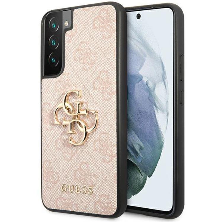 Guess Guess Galaxy S23 Skal 4G Big Metal Logo - Rosa