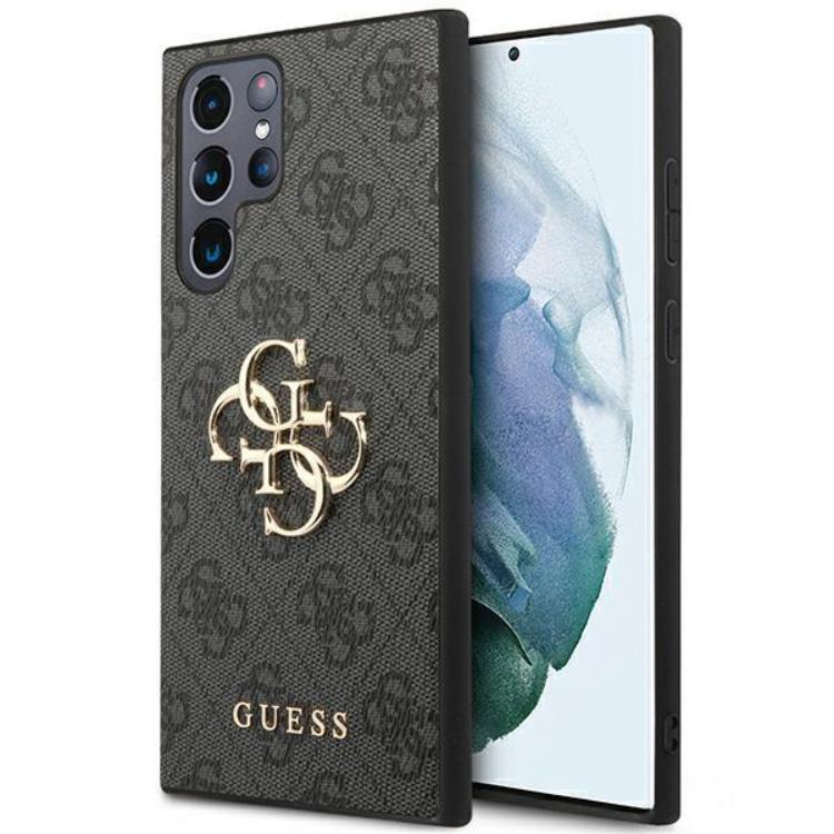 Guess Guess Galaxy S23 Ultra Skal 4G Big Metal Logo - Gr