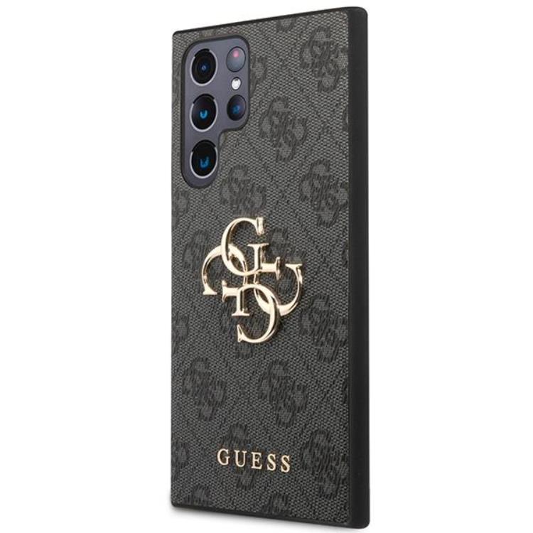 Guess Guess Galaxy S23 Ultra Skal 4G Big Metal Logo - Gr