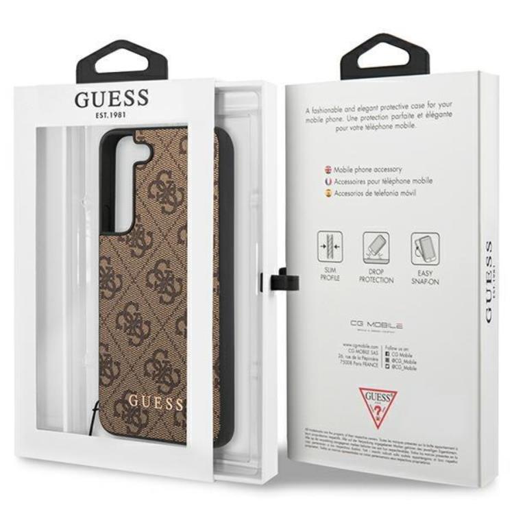 Guess Guess Mobilskal till Galaxy S23 Charms Collection - Brun