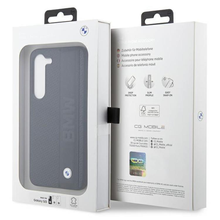 BMW BMW Galaxy S23 Skal Läder Textured & Stripe - Svart