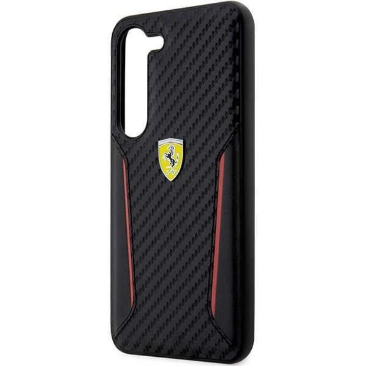 Ferrari Ferrari Galaxy S23 Plus Skal Carbon Contrast Edges - Svart