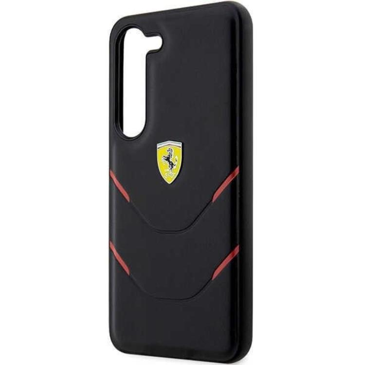 Ferrari Ferrari Galaxy S23 Plus Skal Hot Stamp Lines - Svart