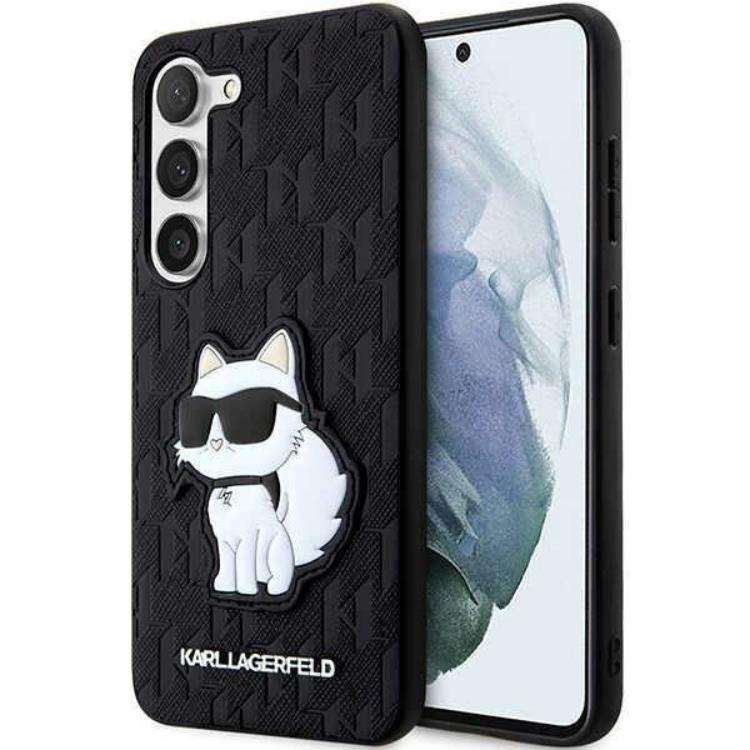 KARL LAGERFELD Karl Lagerfeld Galaxy S23 Plus Skal Saffiano Monogram Choupette - Svart