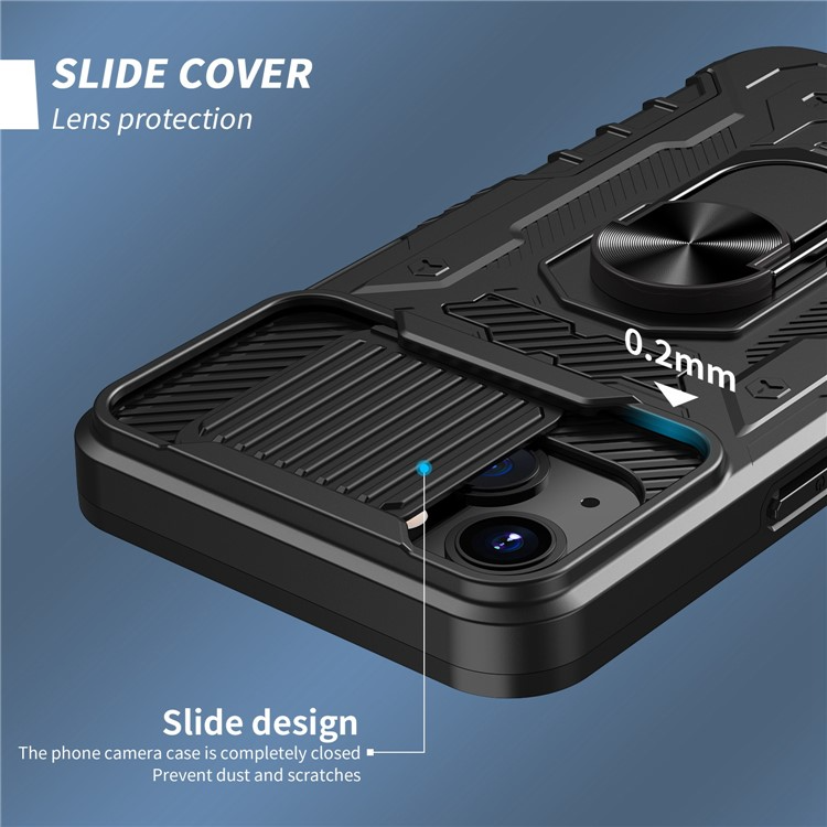 OEM iPhone 14 Skal Ringhållare Kickstand - Svart