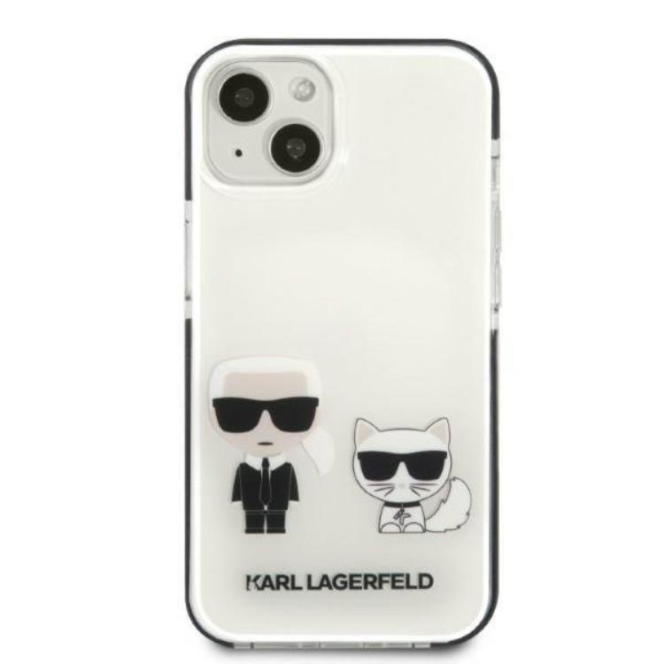 KARL LAGERFELD Karl Lagerfeld iPhone 13 mini Skal Karl & Choupette - Vit