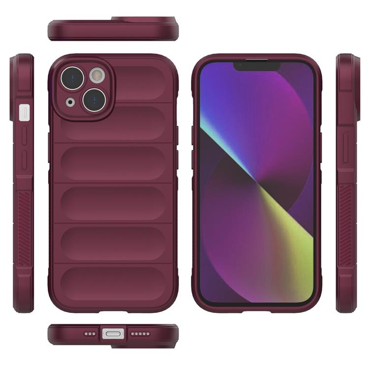 OEM iPhone 14 Plus Skal Magic Shield Flexible Armored - Burgundy