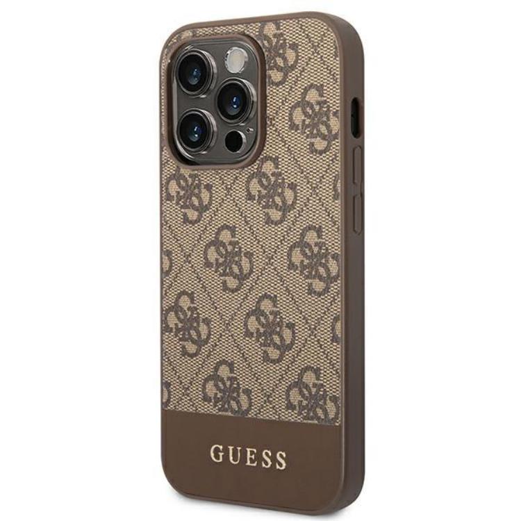 Guess GUESS iPhone 14 Pro Skal Stripe Collection - Brun