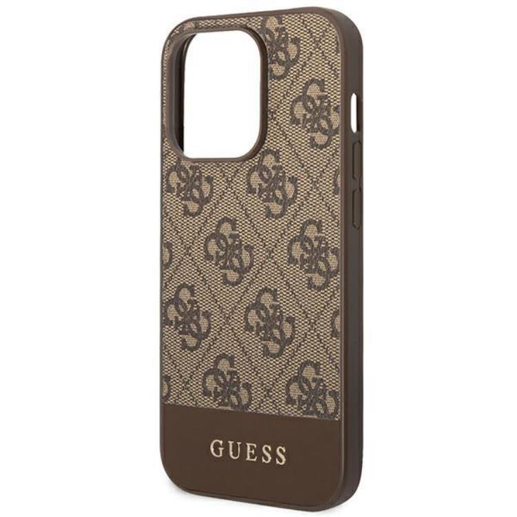 Guess GUESS iPhone 14 Pro Skal Stripe Collection - Brun