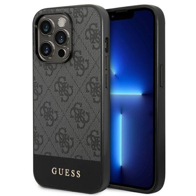 Guess GUESS iPhone 14 Pro Skal Stripe Collection - Grå