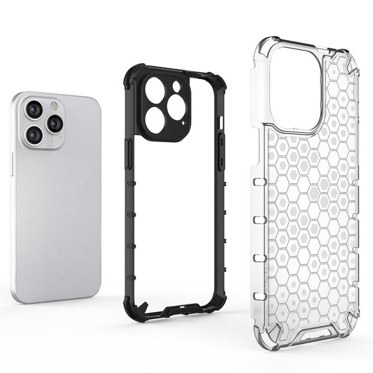 OEM iPhone 14 Pro Skal Honeycomb Armored Hybrid - Blå