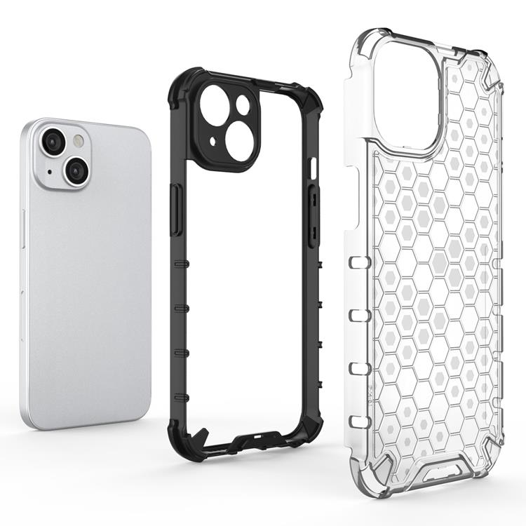 OEM iPhone 14 Skal Honeycomb Armored Hybrid - Blå