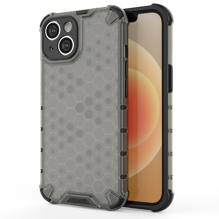 OEM iPhone 14 Skal Honeycomb Armored Hybrid - Svart