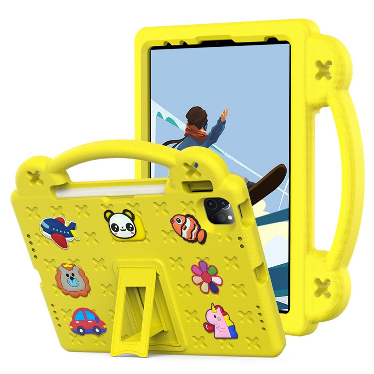 OEM iPad Pro 11 (2018/2020/2021/2022) Skal EVA Kickstand Shockproof - Gul
