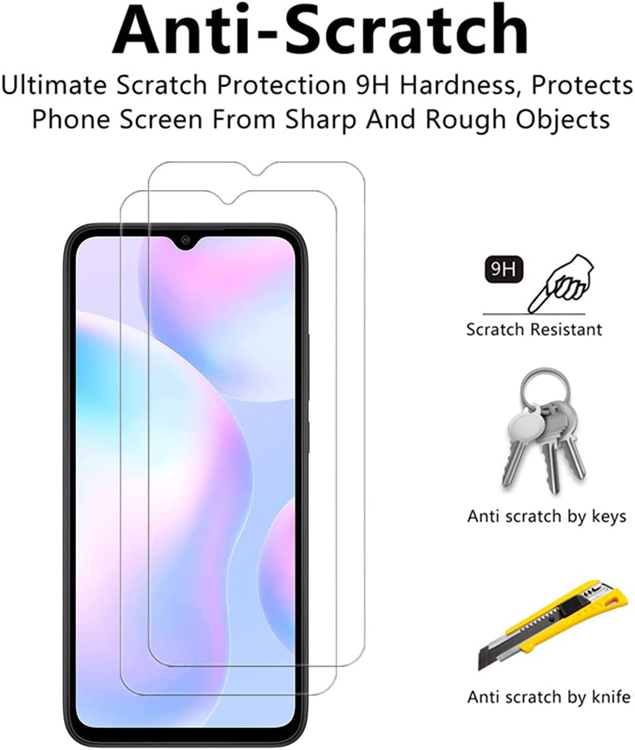 OEM [2-PACK] Xiaomi Redmi 9A/9AT Härdat Glas Skärmskydd - Clear