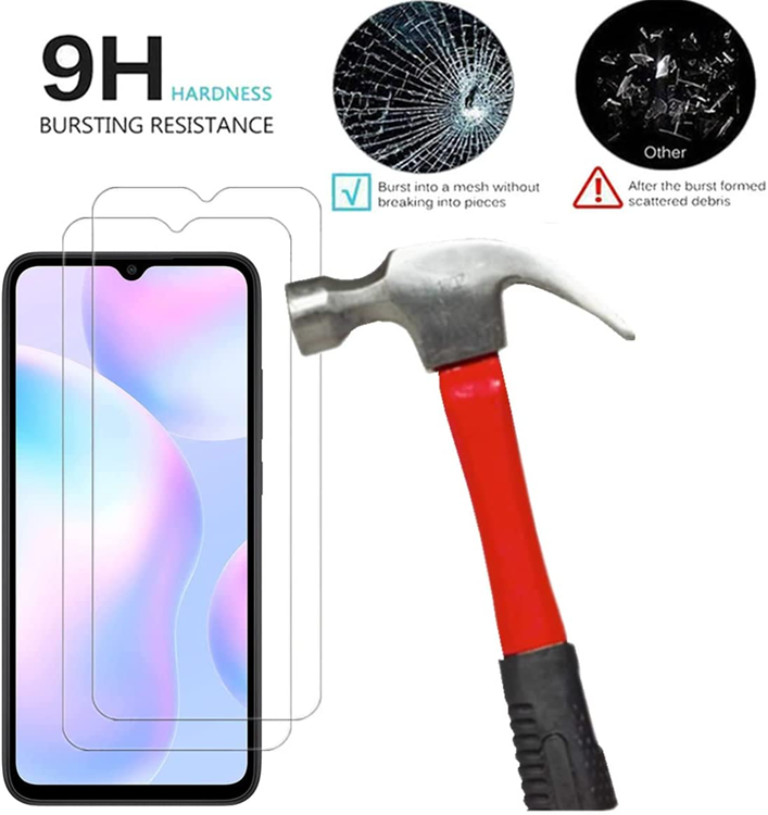 OEM [2-PACK] Xiaomi Redmi 9A/9AT Härdat Glas Skärmskydd - Clear