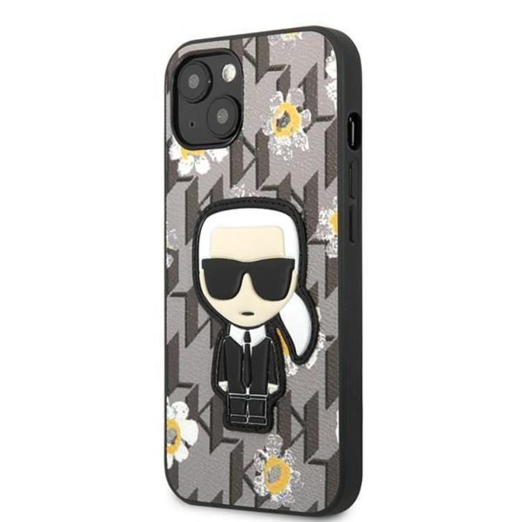 KARL LAGERFELD Karl Lagerfeld iPhone 13 mini Skal Flower Ikonik Karl - Grå