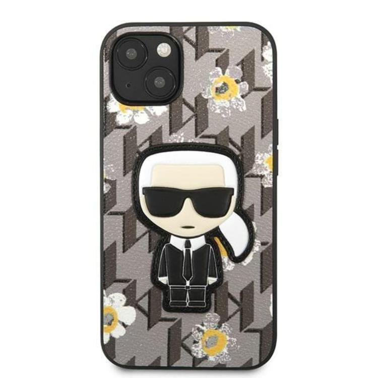 KARL LAGERFELD Karl Lagerfeld iPhone 13 mini Skal Flower Ikonik Karl - Grå