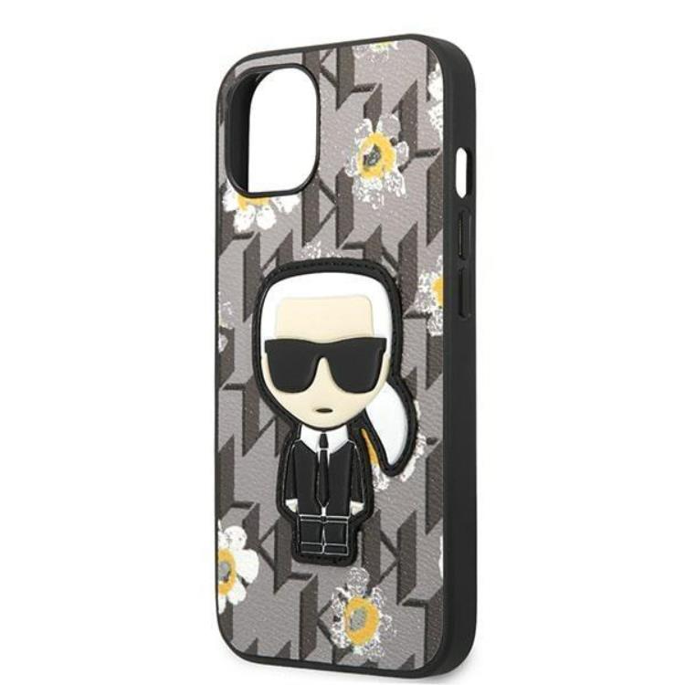 KARL LAGERFELD Karl Lagerfeld iPhone 13 mini Skal Flower Ikonik Karl - Grå