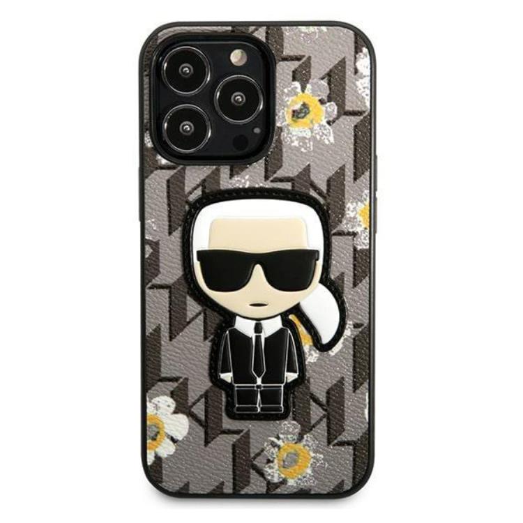 KARL LAGERFELD Karl Lagerfeld iPhone 13 Pro Skal Flower Ikonik Karl - Grå