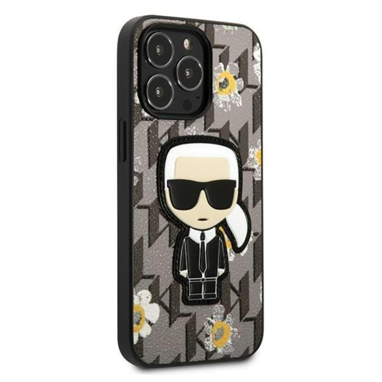 KARL LAGERFELD Karl Lagerfeld iPhone 13 Pro Skal Flower Ikonik Karl - Grå