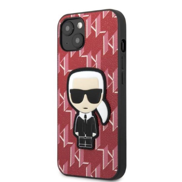 KARL LAGERFELD Karl Lagerfeld iPhone 13 mini Skal Monogram Ikonik Patch - Röd