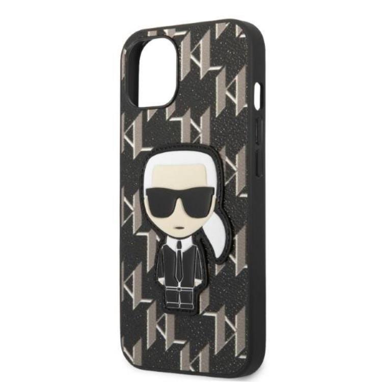 KARL LAGERFELD Karl Lagerfeld iPhone 13 mini Skal Monogram Ikonik Patch - Svart