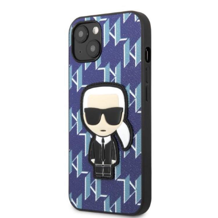 KARL LAGERFELD Karl Lagerfeld iPhone 13 Skal Monogram Ikonik Patch - Blå