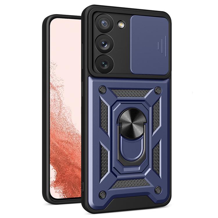 OEM Mobilskal till Galaxy S23 Plus Hybrid Armor Camshield - Blå