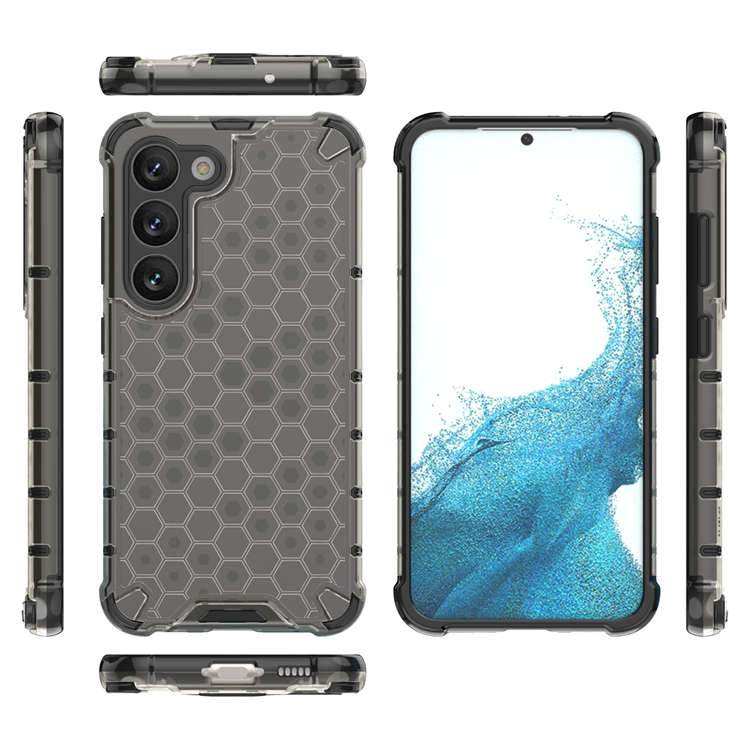 OEM Galaxy S23 Skal Honeycomb Armored Hybrid - Svart