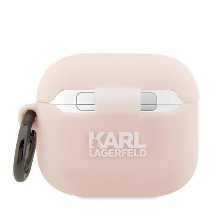 KARL LAGERFELD Karl Lagerfeld AirPods 3 Skal Silicone Choupette Head 3D - Rosa
