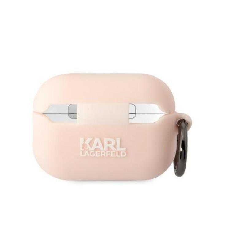 KARL LAGERFELD Karl Lagerfeld AirPods Pro 2 Skal Silicone Choupette Head 3D - Rosa