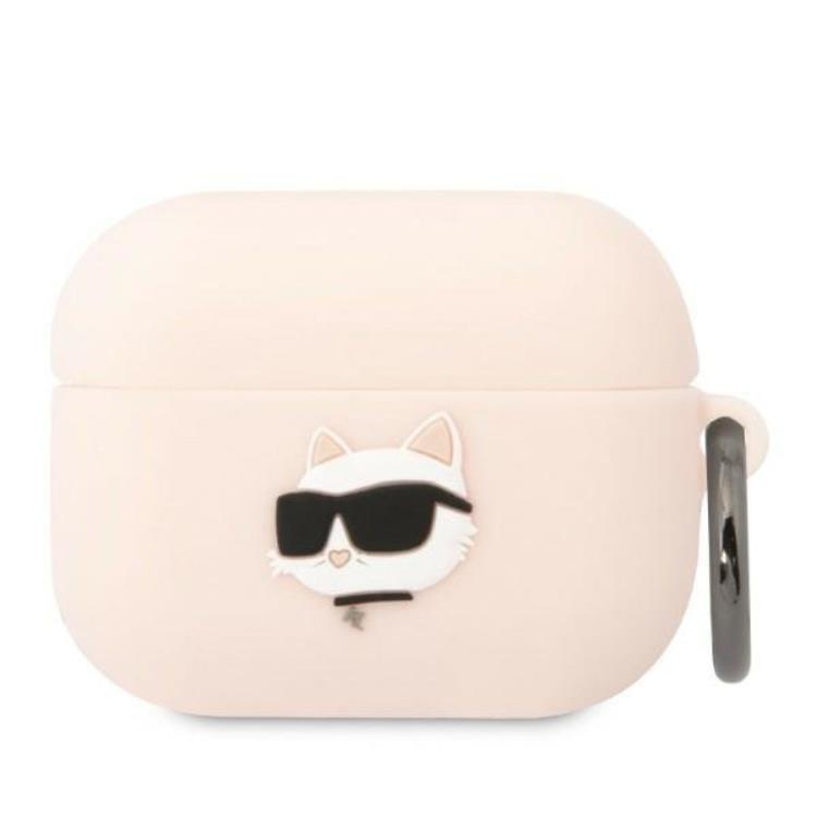 KARL LAGERFELD Karl Lagerfeld AirPods Pro Skal Silicone Choupette Head 3D - Rosa