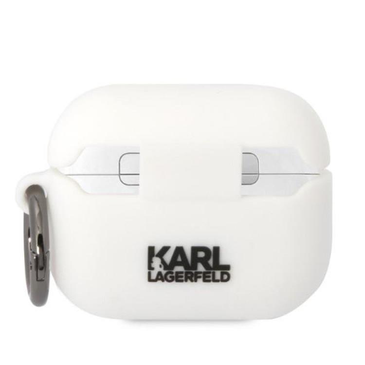 KARL LAGERFELD Karl Lagerfeld AirPods Pro Skal Silicone Choupette Head 3D - Vit
