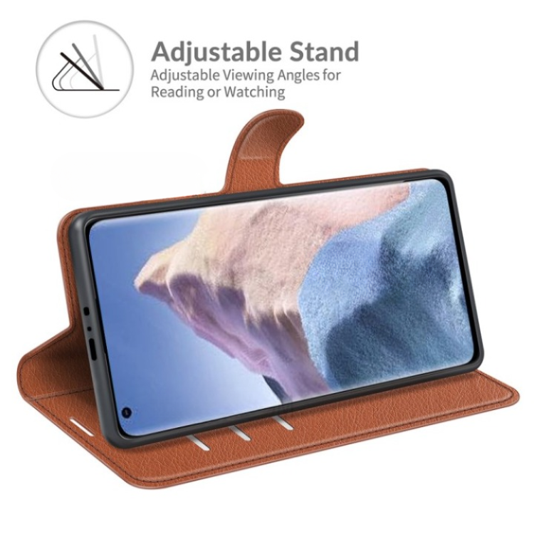 OEM Xiaomi Mi 11 Ultra Plånboksfodral Folio Flip Kickstand - Brun