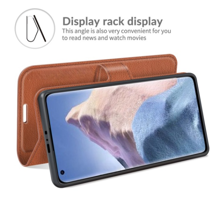 OEM Xiaomi Mi 11 Ultra Plånboksfodral Folio Flip Kickstand - Brun