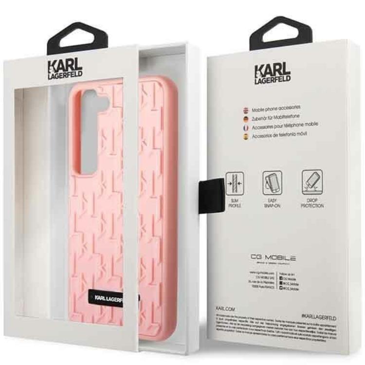 UTGATT1 Karl Lagerfeld Galaxy S23 Plus Skal 3D Monogram - Rosa