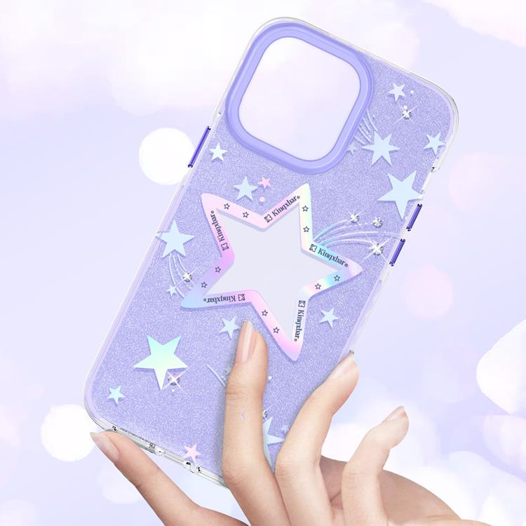 Kingxbar Kingxbar iPhone 14 Plus Skal Heart Star - Lila Star