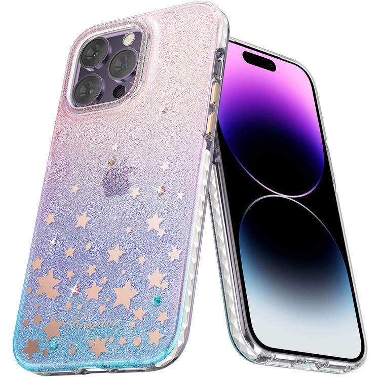 Kingxbar Kingxbar iPhone 14 Plus Skal Heart Star - Zodiac